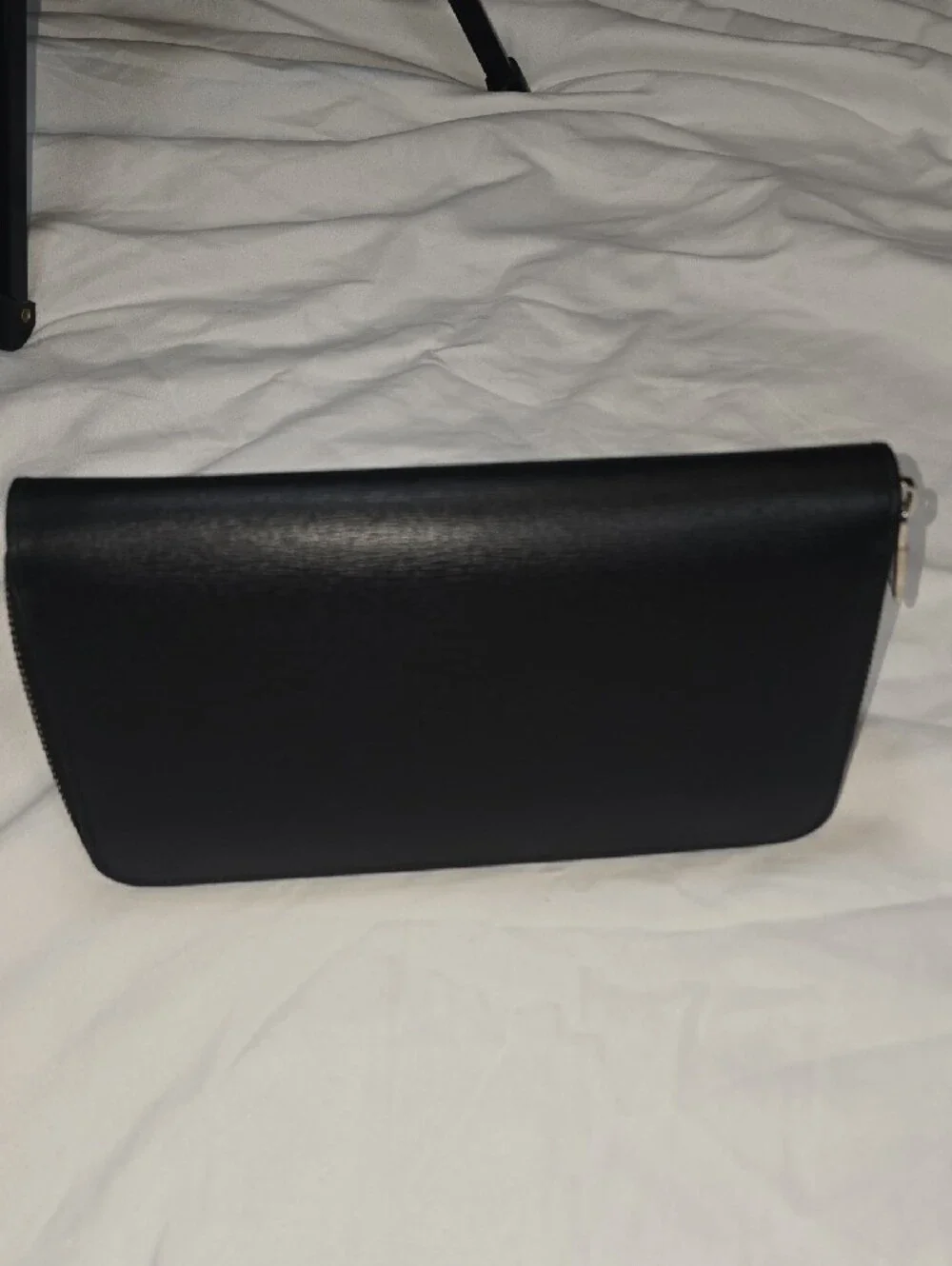 Dior Men Bee Signature Textured Calfskin Zip-Around Long Wallet